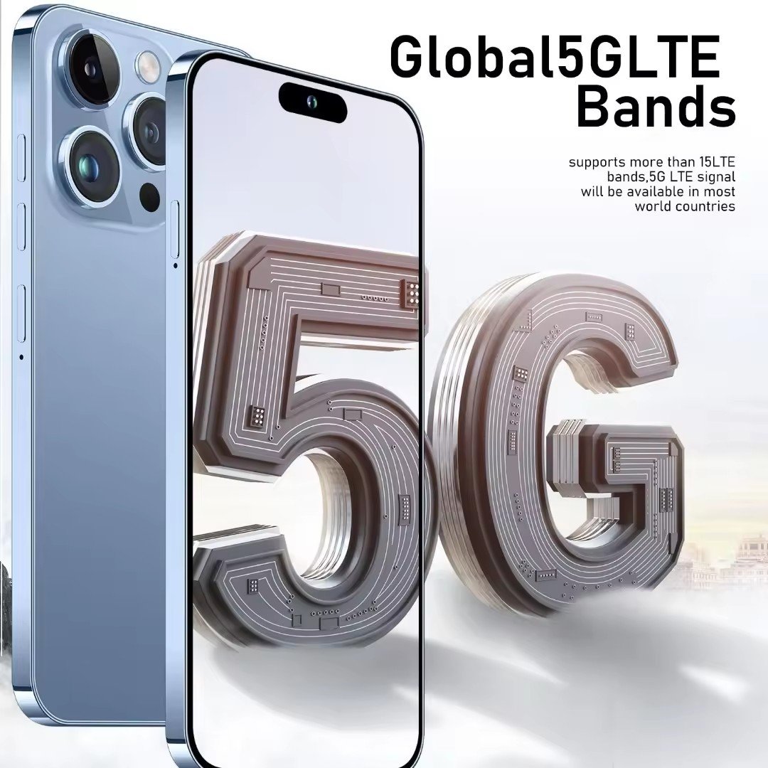 Phone 15 pro max 12GB+512GB Smartphone 5g Smartphone 6.7inch Screen Dual Sim Card I 15 phone 15 Pro Max 5g De Smartphones 64MP