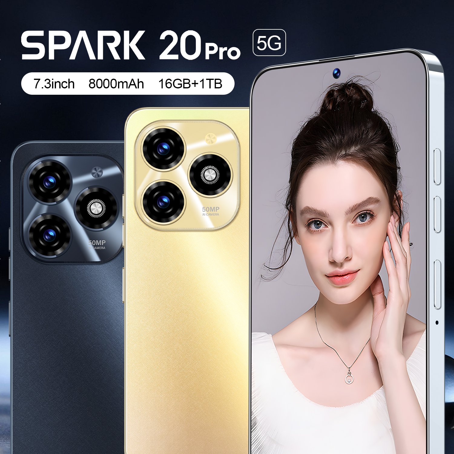 Original Cheap Phone Spark 20 Pro 5g Mobile Phones Android13.0 Hot Selling 16gb+1tb Tecno 10 Pro 10 Pro