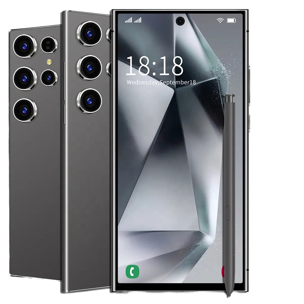 Hot Selling S24 Ultra Original 16gb+1tb 5g Android Cell Phone Smartphone Unlocked Gaming Smart Mobile Phones