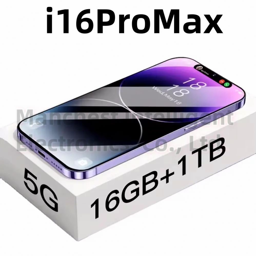 Original For Phone 16 Pro Max New 5G Smartphone i Phone 16 Pro Max Smart Phone 16 16 16G 1T Cheap Telephone Telefon Inteligente