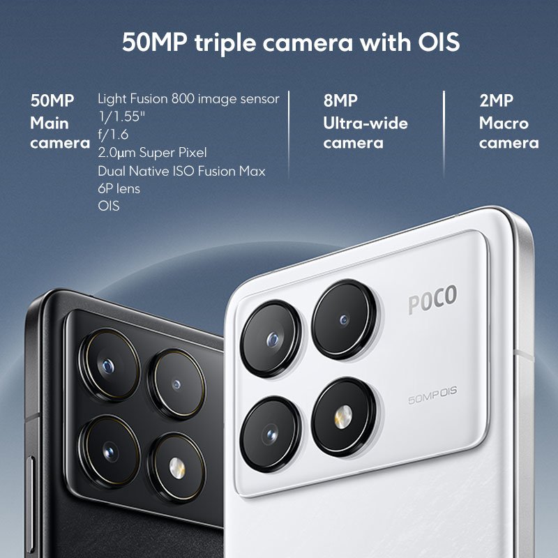 POCO F6 Pro 5G Global Version Smartphone Snapdragon 8 Gen 2 Octa Crore 16GB/1TB 120W HyperCharge 120Hz WQHD+ AMOLED Display NFC