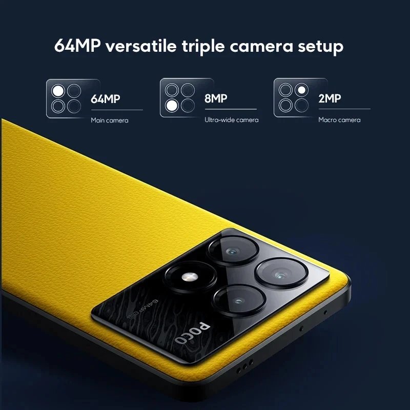 Global Version POCO X6 Pro 5G Smartphone 6.67" CrystalRes 1.5K Flow AMOLED DotDisplay MTK 8300-Ultra Mali-G615 GPU 5000mAh