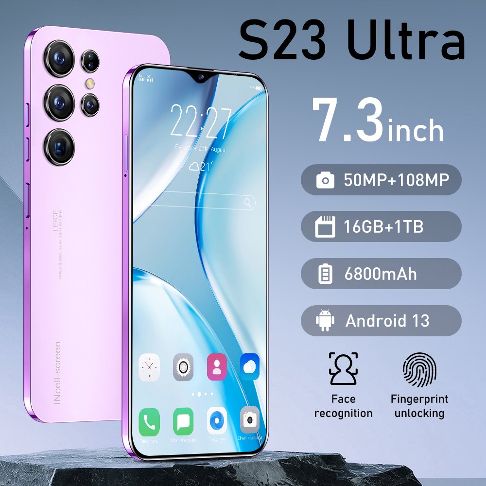 Wholesale Deal S23 Ultra 5G Smartphone with 16GB+1TB 7.3-inch and Touch Pen