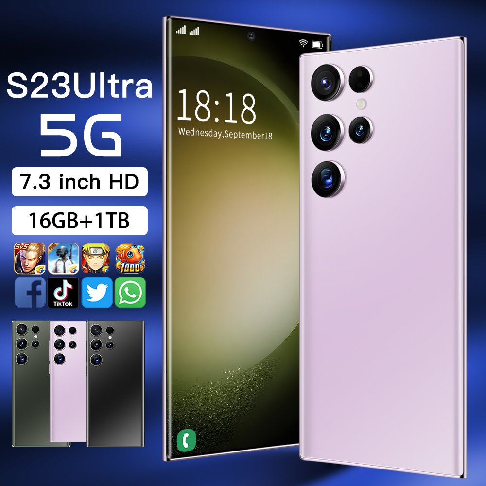 Nieuwe Drop Shipping S23 Ultra Mobiele Telefoon Met Smartphones 3G En 4G 5G Smartphone S23 Plus Ultra Mobiele Telefoon