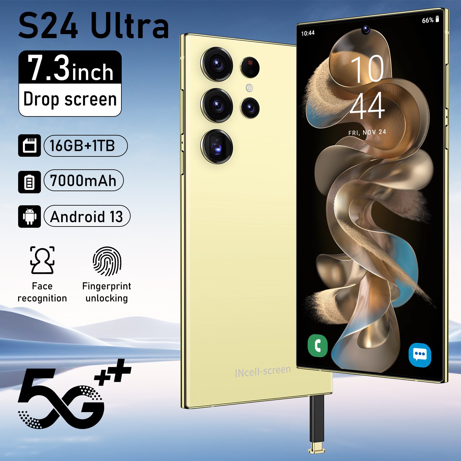 Best selling 5G smartphone S23 Ultra unlocked android 13 telephone cell phones smartphones 7.3 inch 16G+1TB mobile phones
