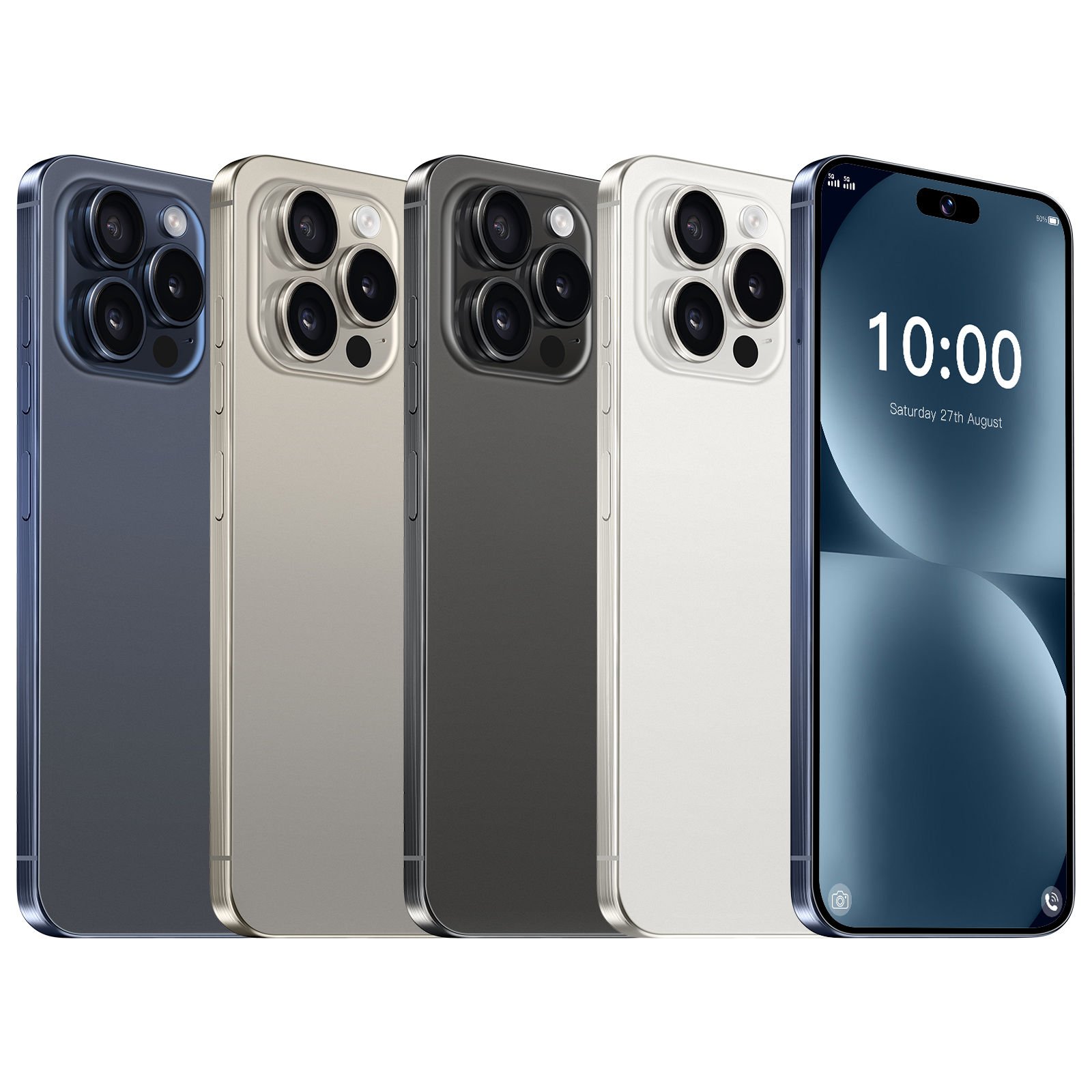 Unlocked Original I15 Phone15 Pro Max with 16GB+1TB and 6.7 Inch Full Display Android 14.0