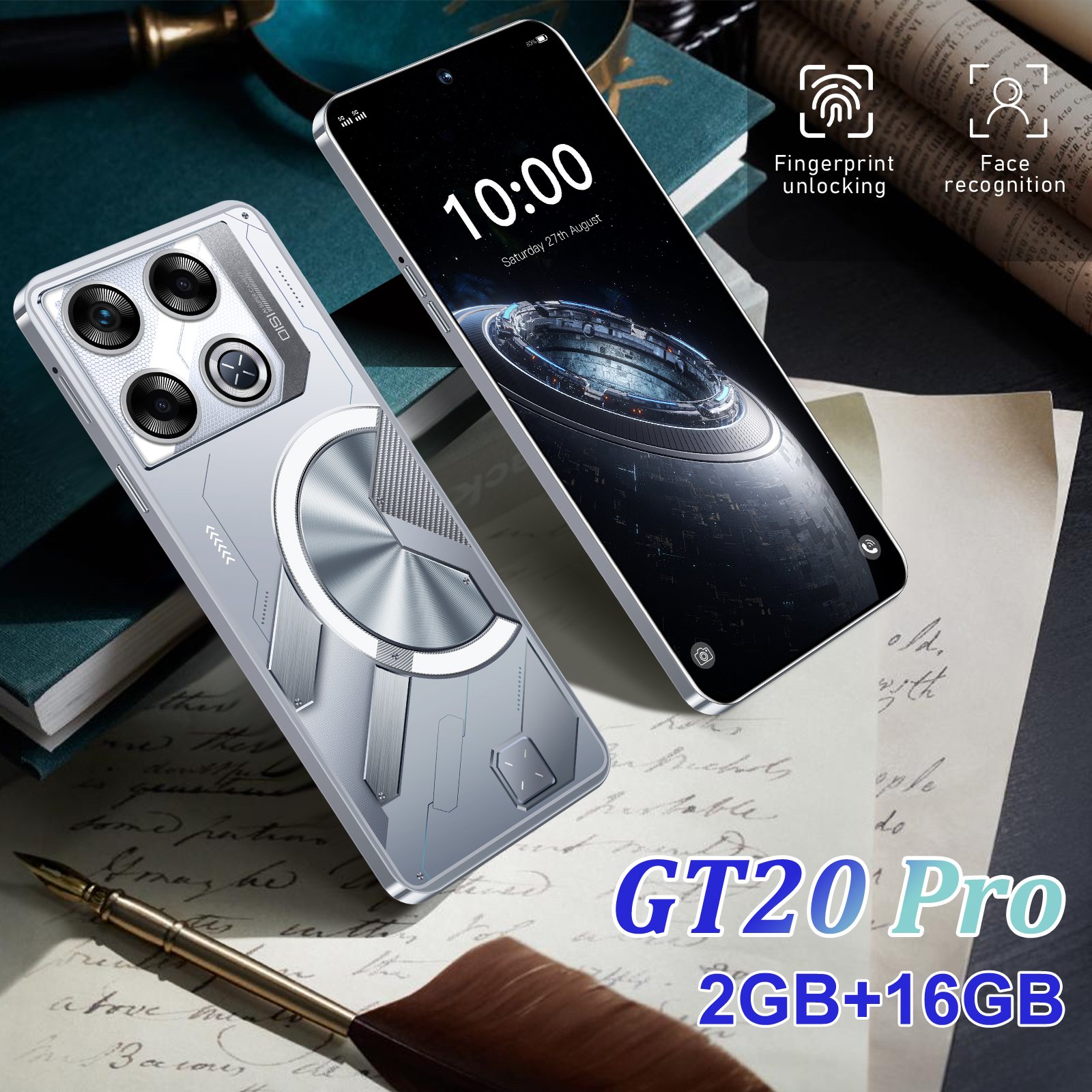 HX original phone Gt20 Pro 7.3-inch high-definition 16GB+1TB phone face unlock 5G smartphone factory wholesale price