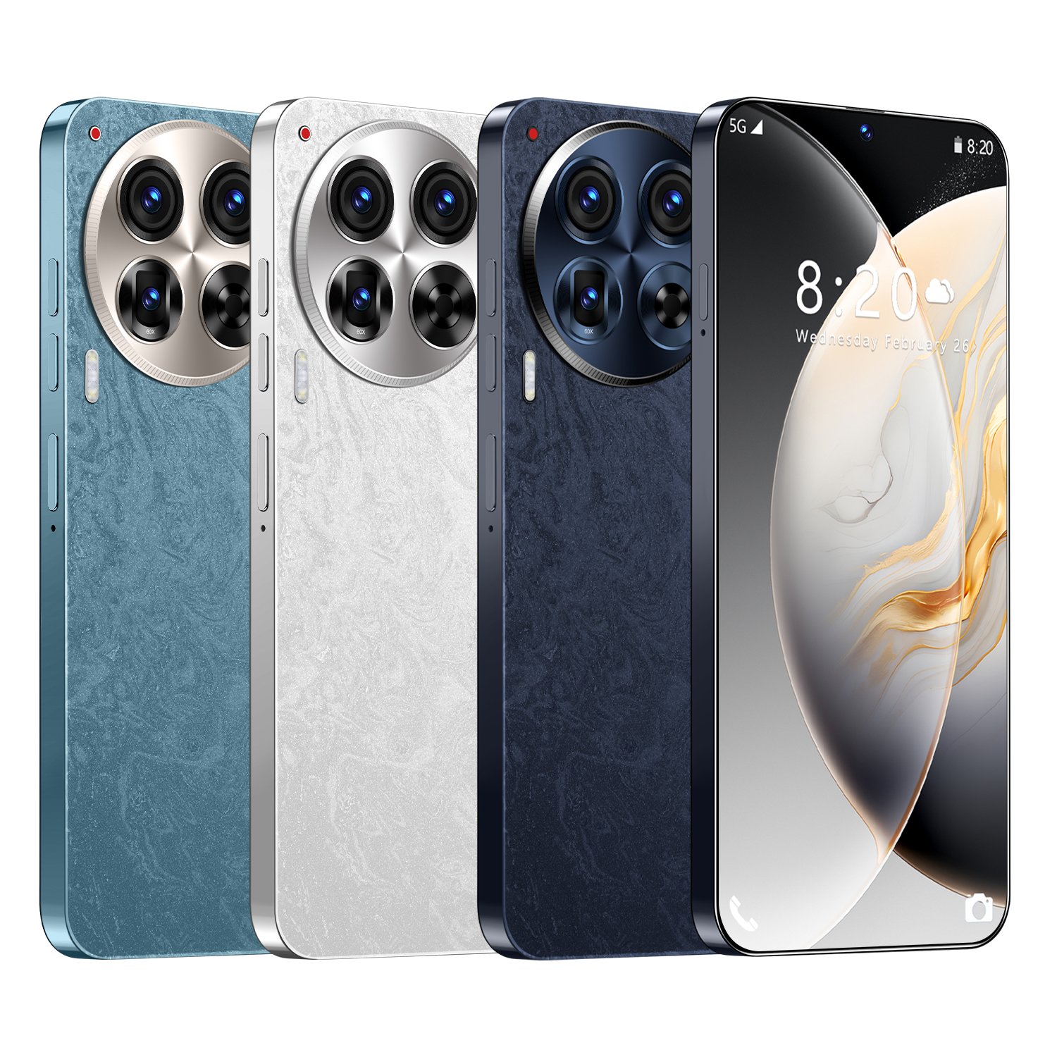 2024 new mobile phone 4g/5g universal Android smartphone ultra clear 7.3 inch screen mobile phones
