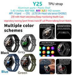Y25-woman-man-amoled-Smart-Watch