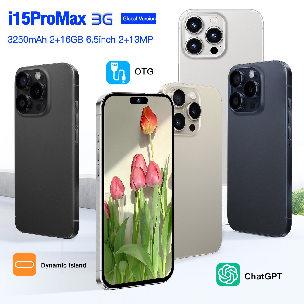 Cheap Phone Smartphone Original 5G Smartphone Telefone i For Phone 15 Pro Max Android i15 i14 13 16 Feature Slimoro Mobile Phone