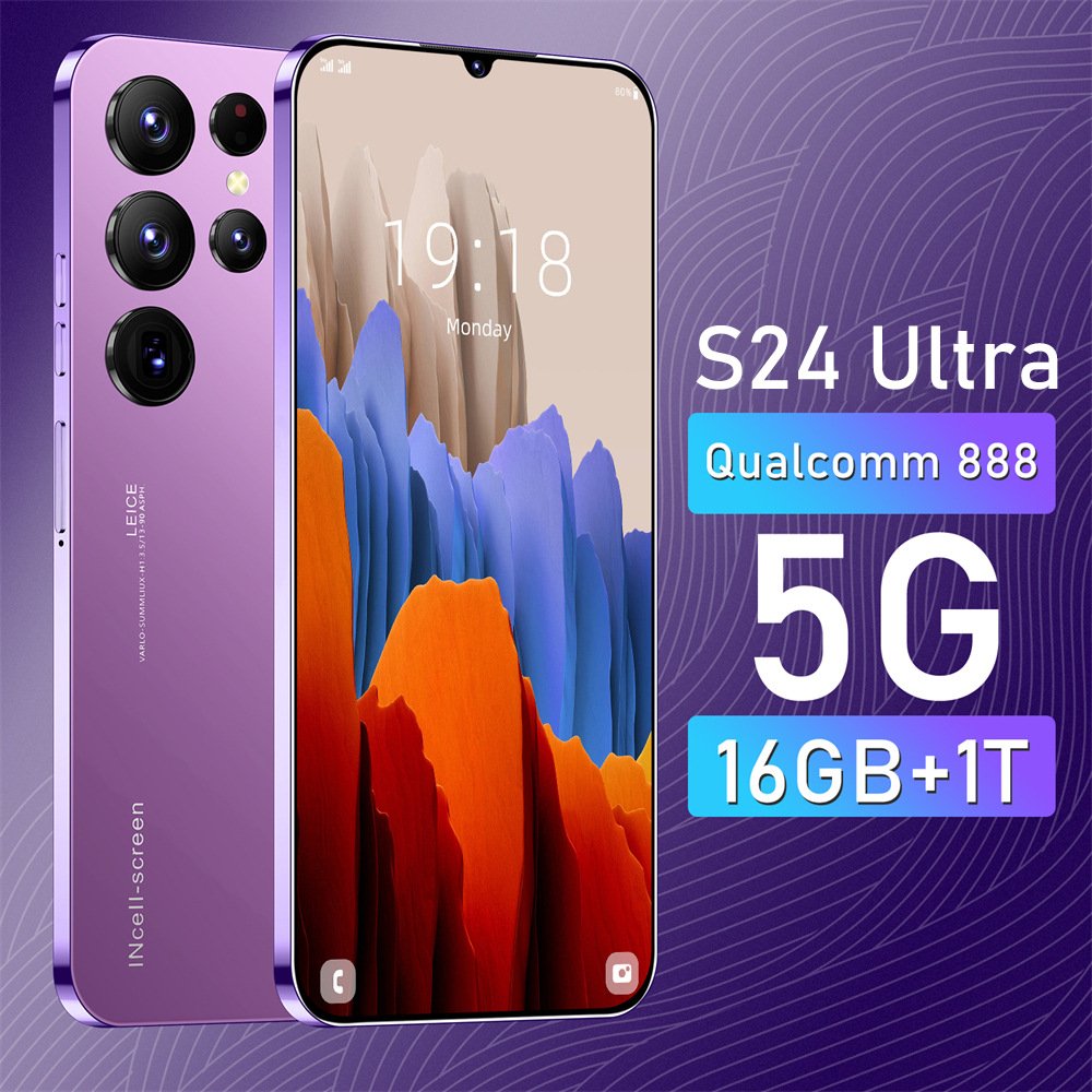 Phones S24 Ultra Smartphones for S24 Ultra 16GB+1TB 5G Dual SIM Cellphone Mobile Phone Original Smart Phone HD LCD 65W Hexa Core