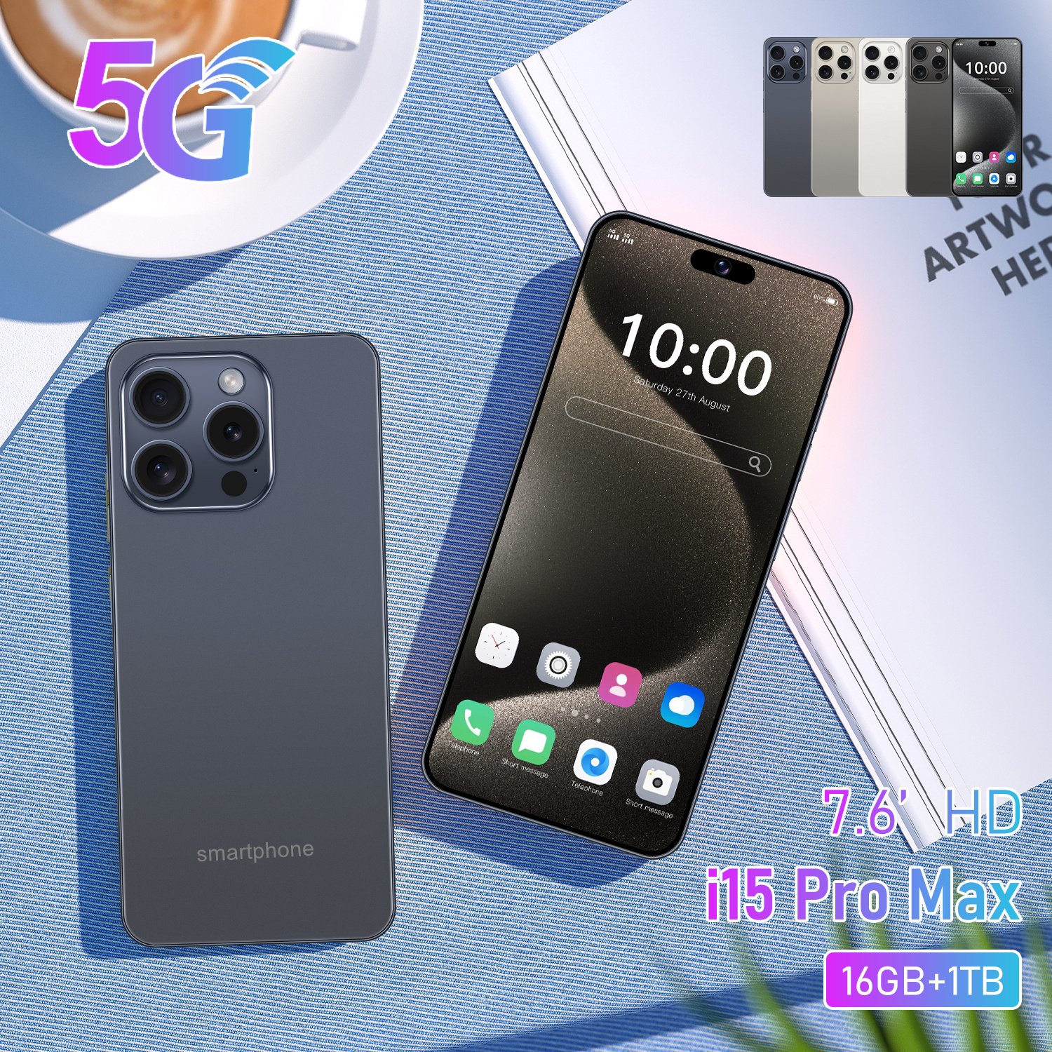 Popular Products High Pixel Smartphone With most popular Large memory cell phone With fast shipping