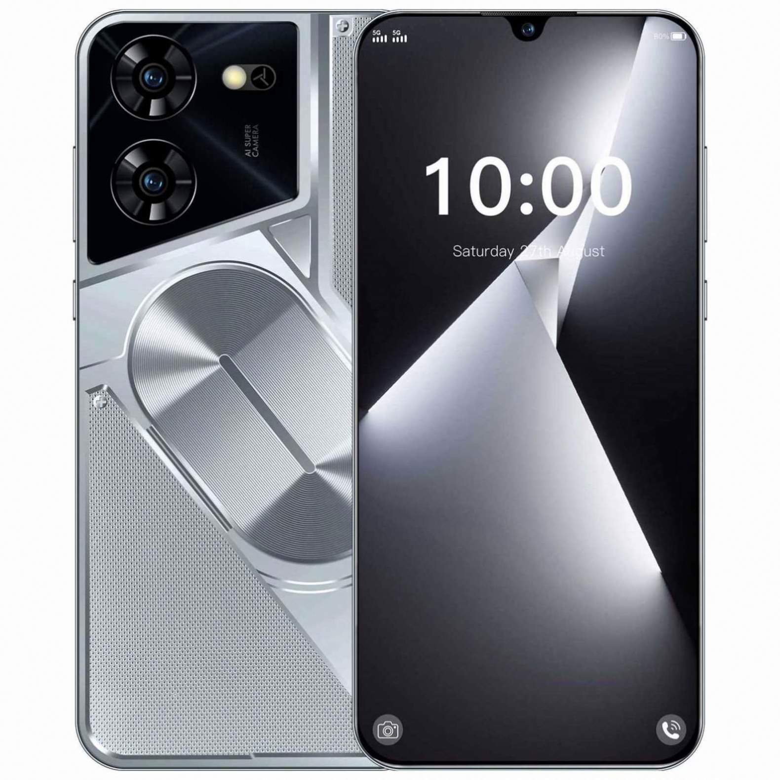 Cheap phones Original Pova 5 Pro 7.3 Inch 5G Smartphone 16GB+1TB Mobile Phone 6800 mAh Android 13.0 Phone