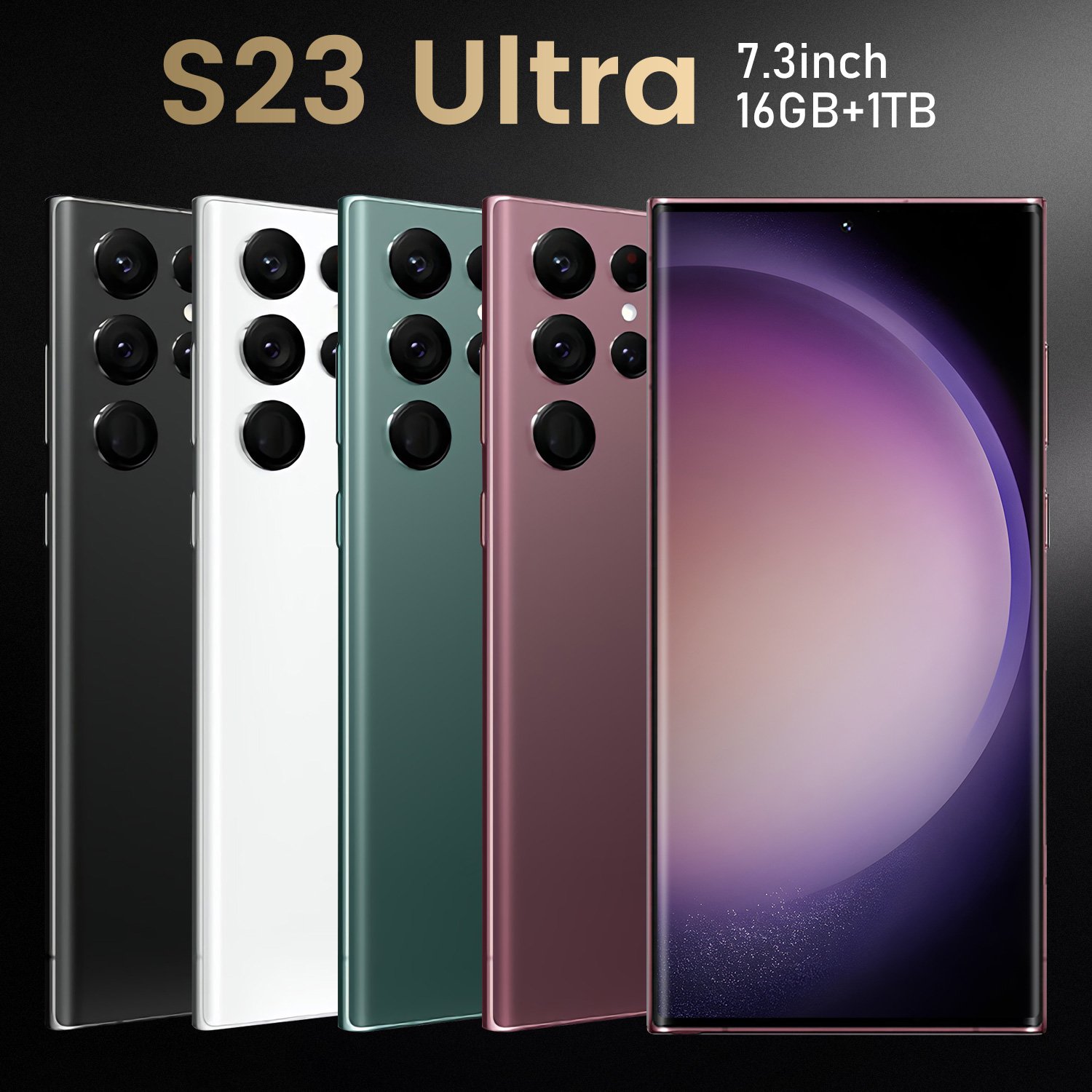 2024 Best Sell Smartphone S23 Ultra 16gb+1tb Version Dual Sim Nano Original Unlocked Cellphone 7.2inch Mobile