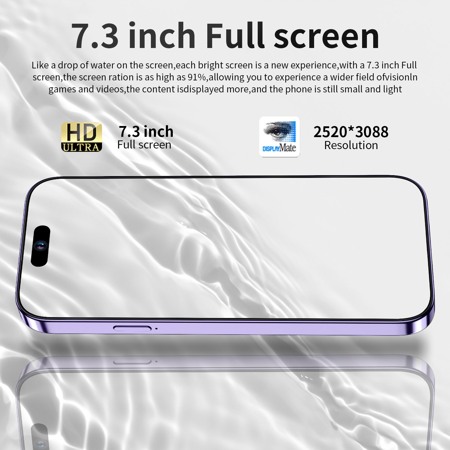 Original i For Phone 15 Pro Max 5G Smartphone 8GB+256GB 50+108MP Cell Phone 5G Telefone i15 Android Feature Gaming Mobile Phones