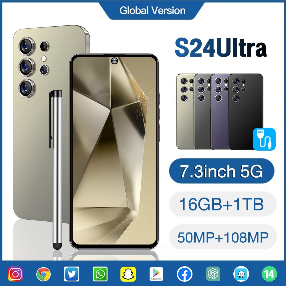 Special Offer S24 Ultra Global 5G unlocked cellphone 6.8 inch HD Screen Dual Sim cellular S24 Ultra smart Mobile phones