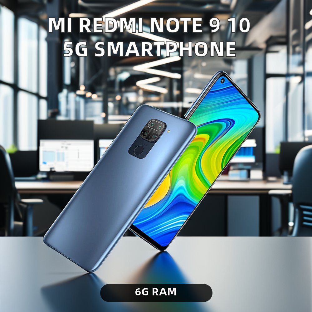For Xiaomi Redmi Note 9 10 5G Smartphone Wholesale used Cellular with 6GB RAM Supports GSM CDMA LTE