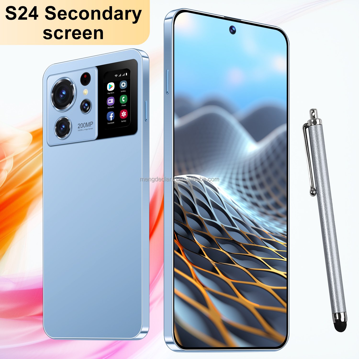 New Original Unlocking Smart Dual Screen 7.3inch Gaming Phone Global Edition Unlocking S24 16+1TB 5G 6800mah Smartphone