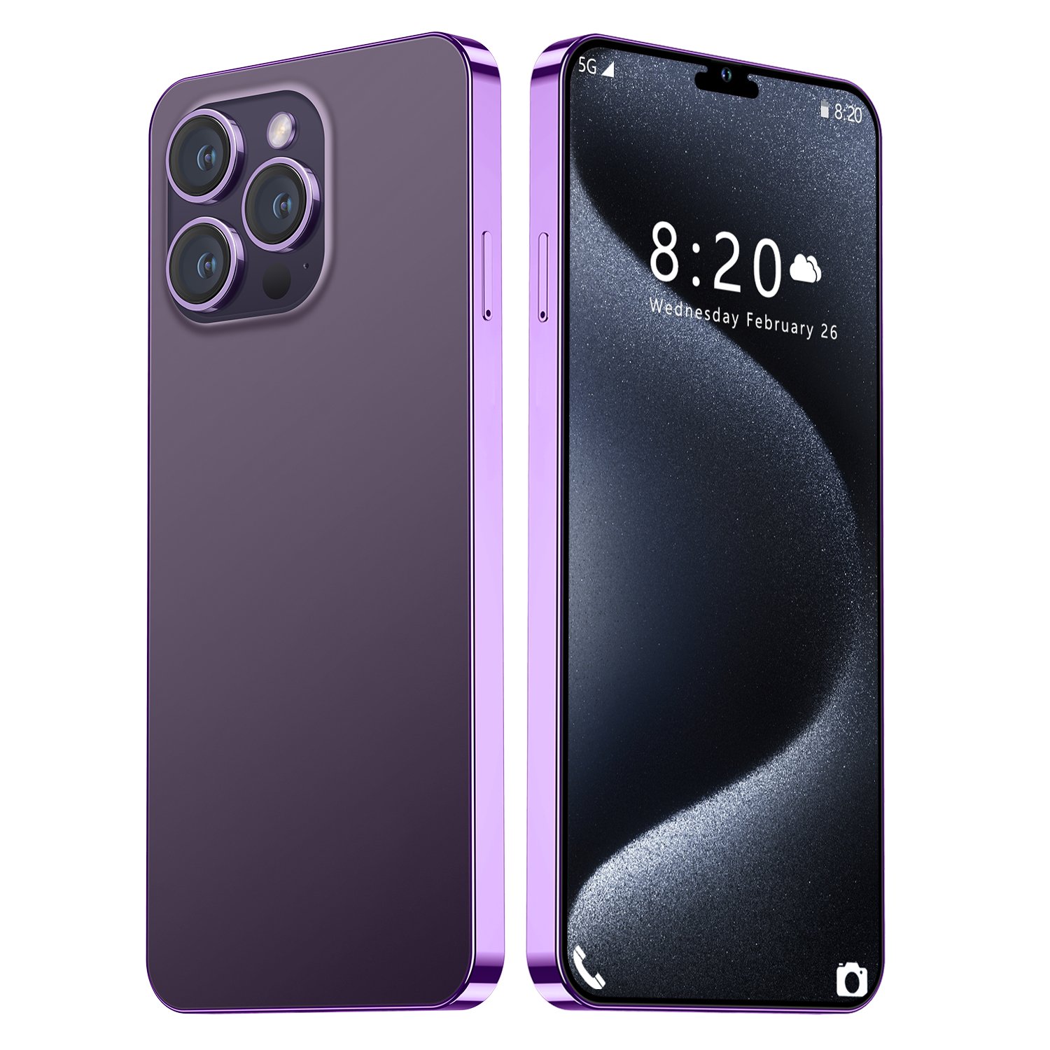 2024 Clone Version 15 pro max 6.8 inch screen original 5G smartphone 8GB+512GB unlocked Dual Sim Card 64MP Cheap 15 Pro Max