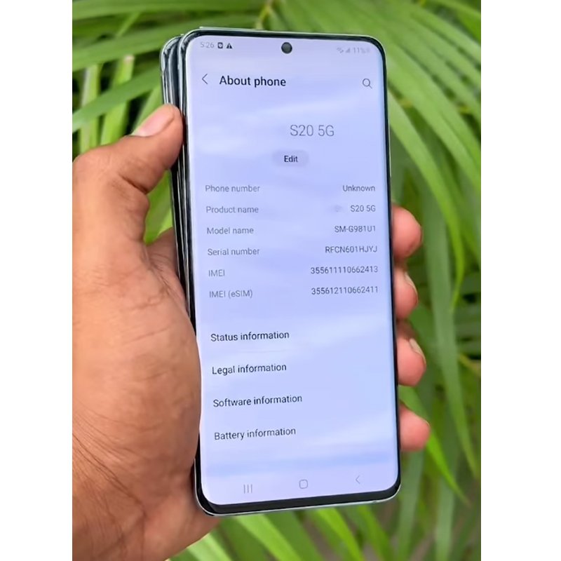 Wholesale 98% new Android For Sam sung S20 FE 5G smartphone 128GB G781U original used mobile phone S21 S22 ultra cellphone