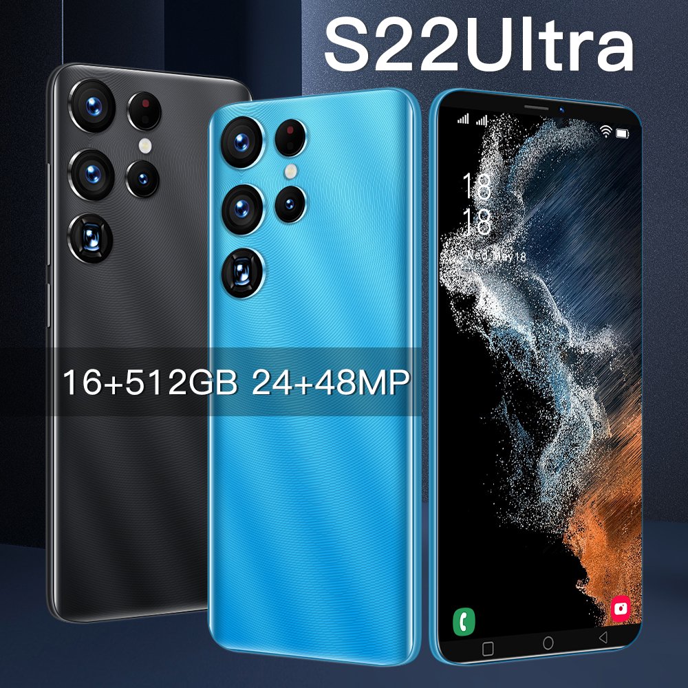 Unlocked Original 12G+512GB Cellphones 12G Ram S22 ultra 5G Android Cellphone Touch Screen Mobile Phones For S22
