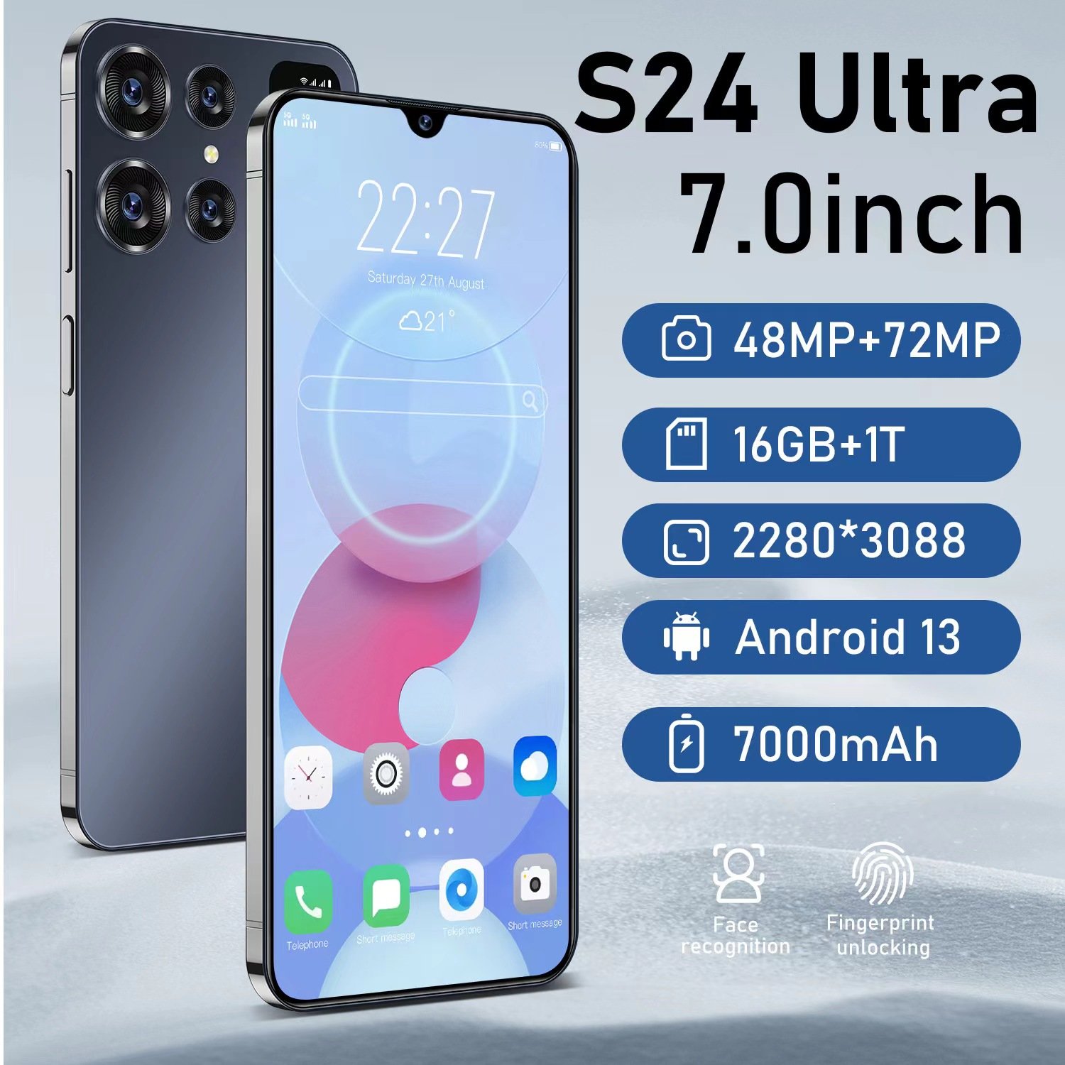 Wholesale original 16+1TB Galaxy unlocked S24 ultra 5G Android cheap mobile phone telephone cellphones