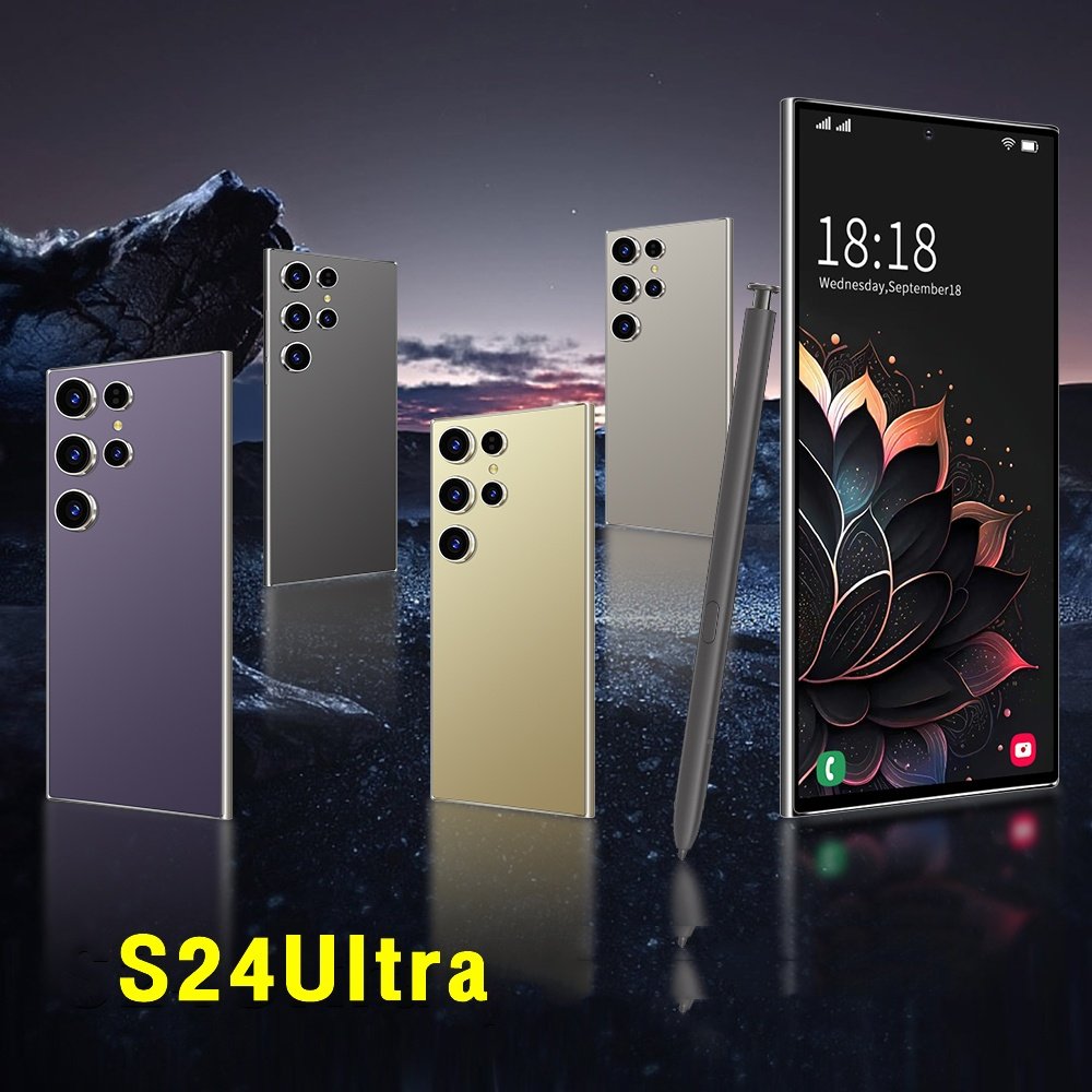 2024 new S24 Ultra Smartphone 6+128GB 6.8-Inch Display 144Hz Refresh Rate 108MP Rear S-Pen Deca Core 4G WIFI Android Big Battery