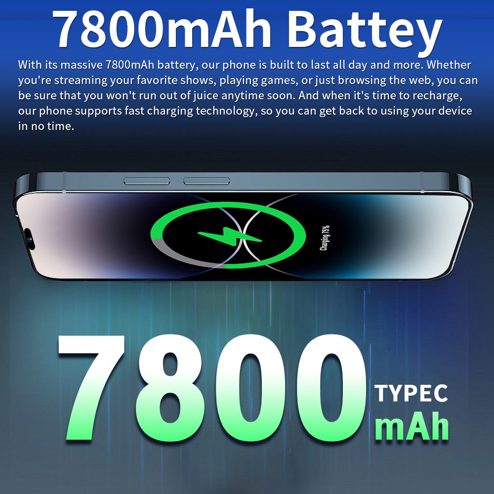 Phone 15 pro max 12GB+512GB Smartphone 5g Smartphone 6.7inch Screen Dual Sim Card I 15 phone 15 Pro Max 5g De Smartphones 64MP