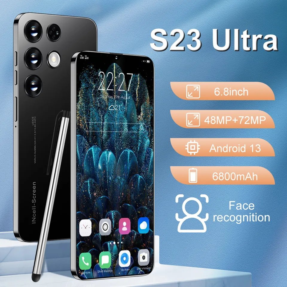 Hot sale original S23 Ultra 16GB+1T 5G smartphone wholesale brand new s24 ultra 3g&4g smartphone face unlock mobile