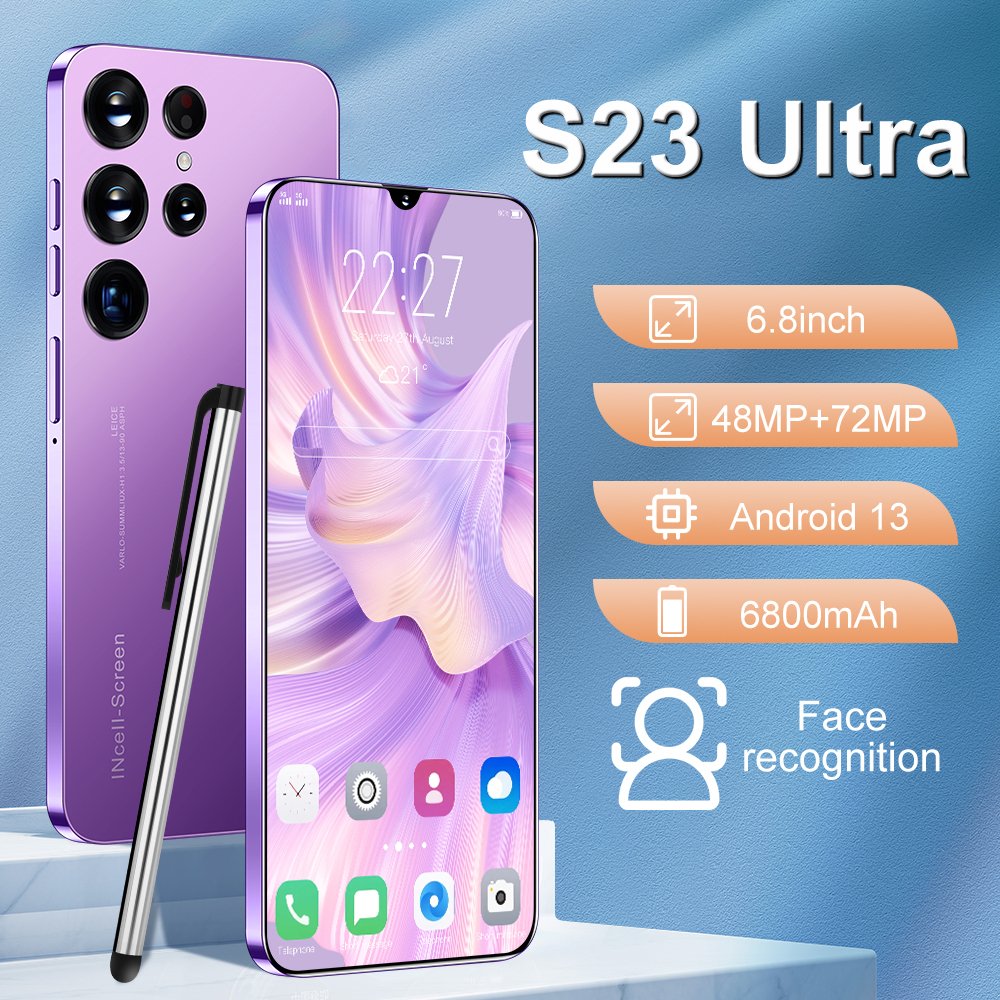 Hot sale original S23 Ultra 16GB+1T 5G smartphone wholesale brand new s24 ultra 3g&4g smartphone face unlock mobile
