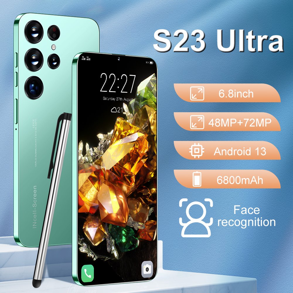 Hot sale original S23 Ultra 16GB+1T 5G smartphone wholesale brand new s24 ultra 3g&4g smartphone face unlock mobile