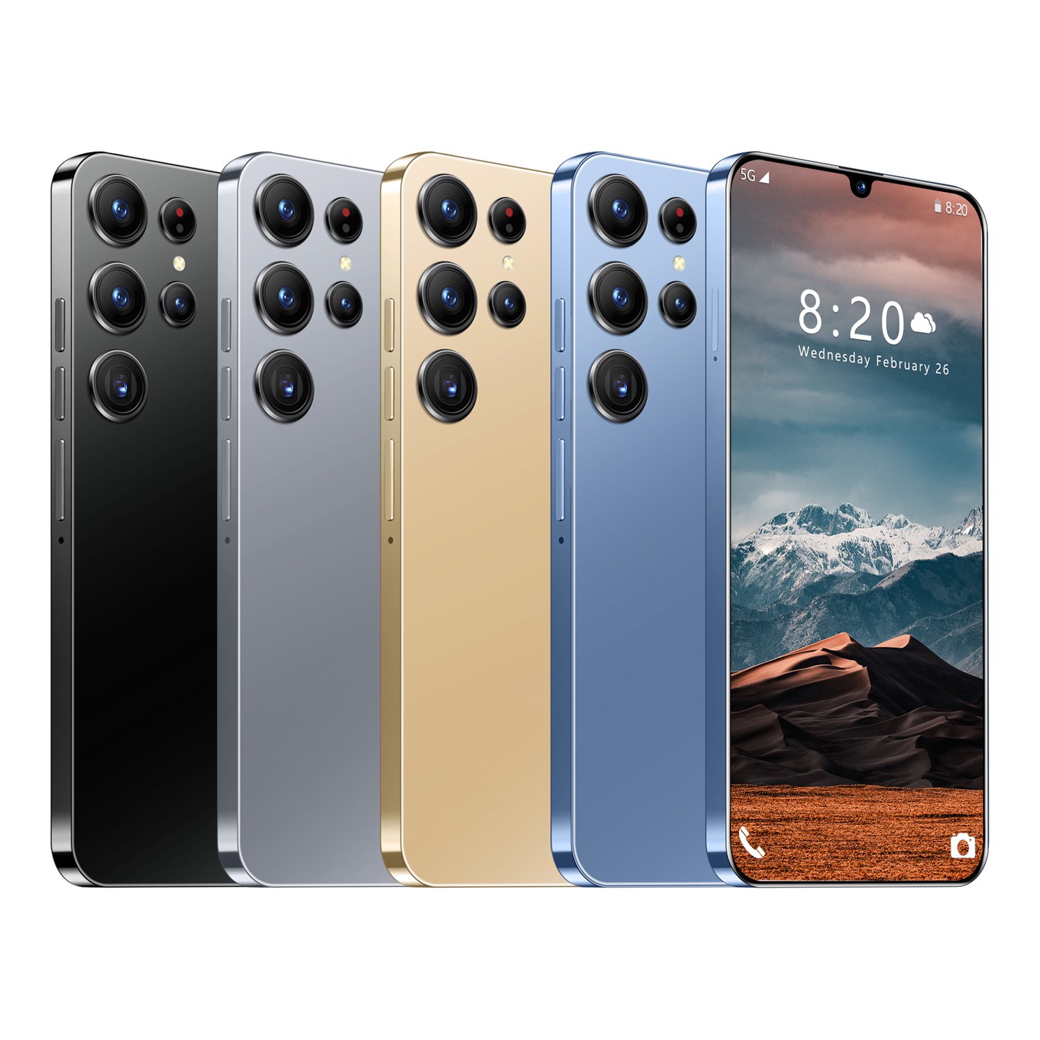 New original S24 Ultra Phone 6.8 inch 12GB+512GB 4G 5G Smartphones 1:1Clone With Stylus 4 Cameras Face ID Unlocked Cellphones