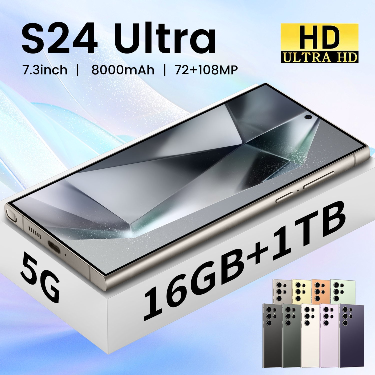 Original phones s24 ultra Smartphone For s24 ultra 16GB+1TB 5G Dual SIM Cellphone Mobile Phone Cheap s24 ultra smartphone
