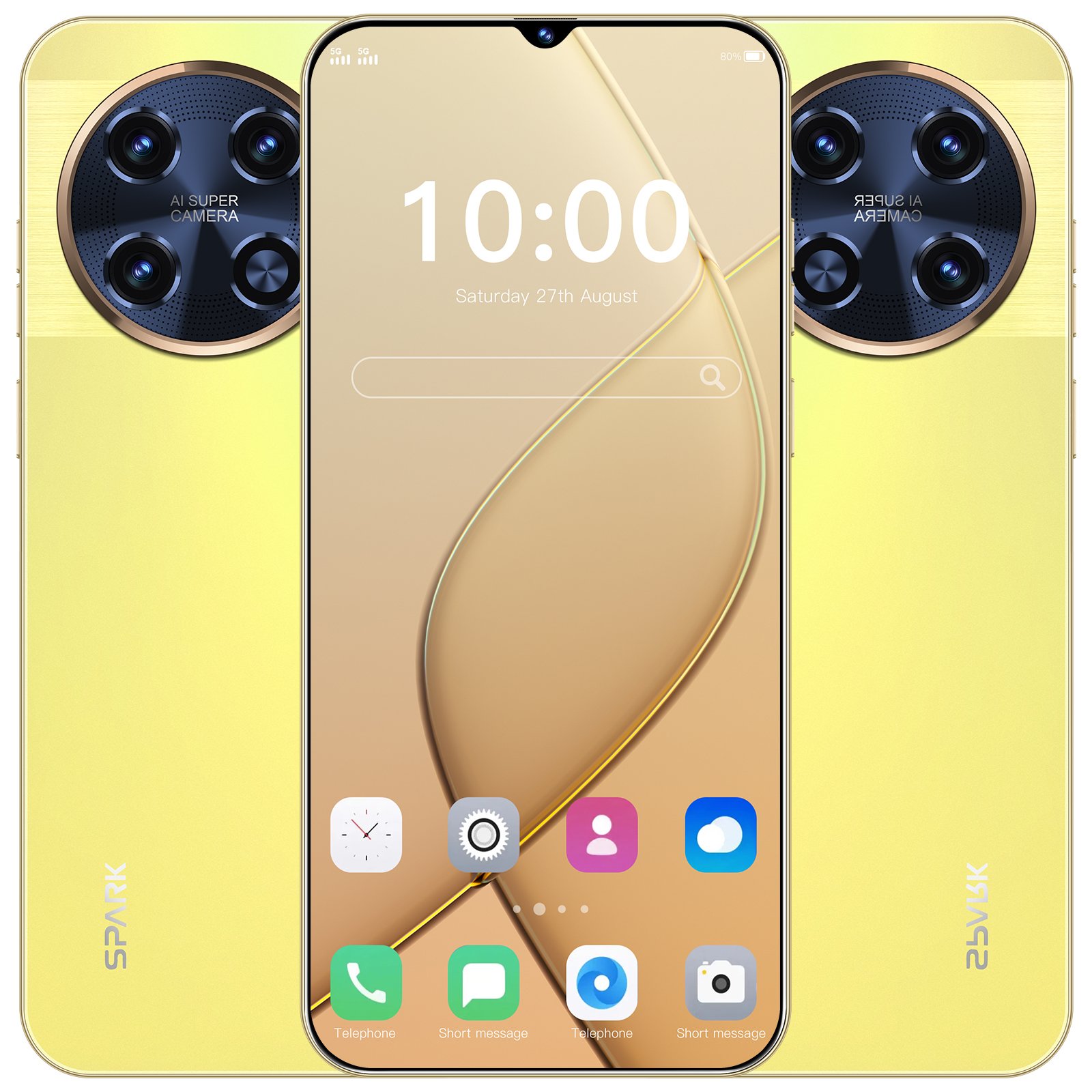 Hot Selling 5G Android Smartphone 108MP High-Definition Camera Dual SIM mobile phones