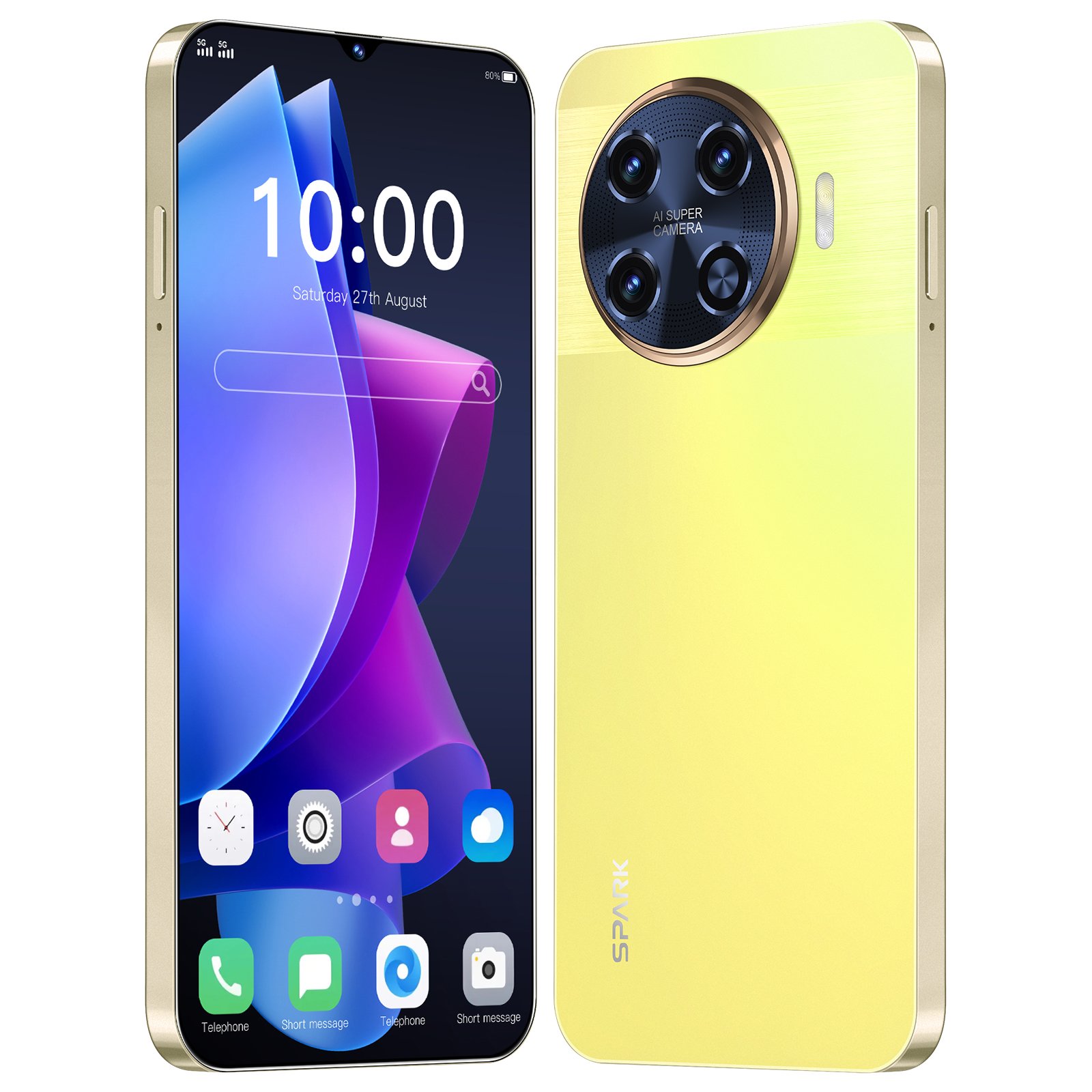 Hot Selling 5G Android Smartphone 108MP High-Definition Camera Dual SIM mobile phones