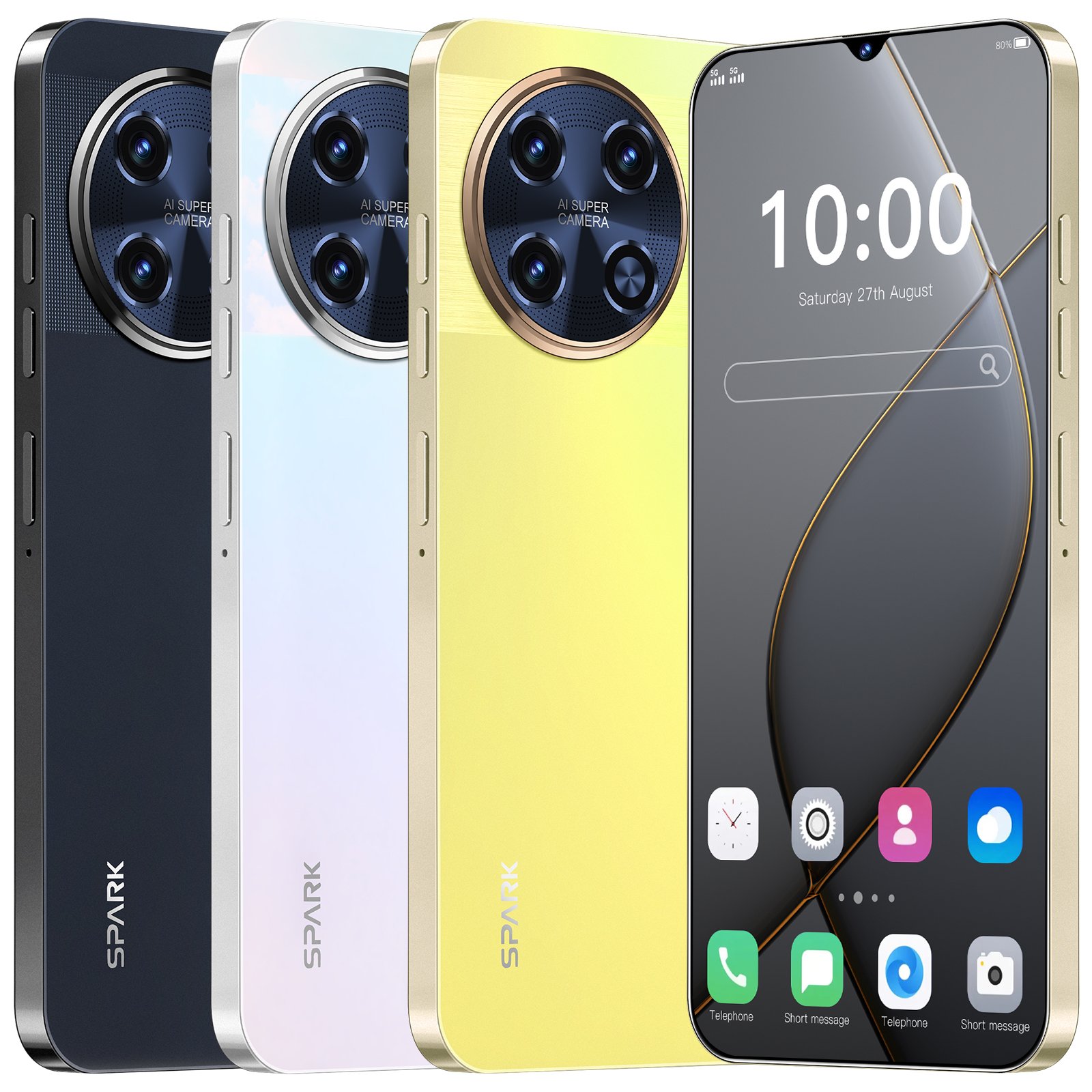 Hot Selling 5G Android Smartphone 108MP High-Definition Camera Dual SIM mobile phones