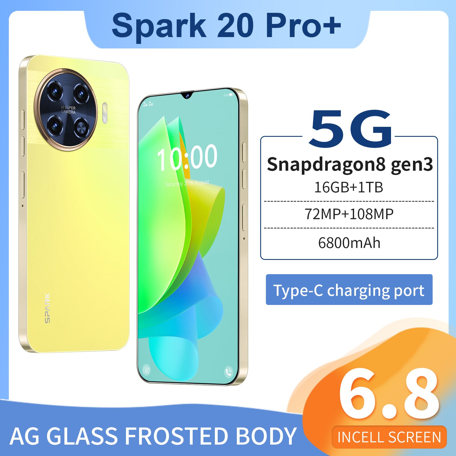 OEM 5G Smartphone Dual SIM High-Def Camera Dual SIM Android mobile phones