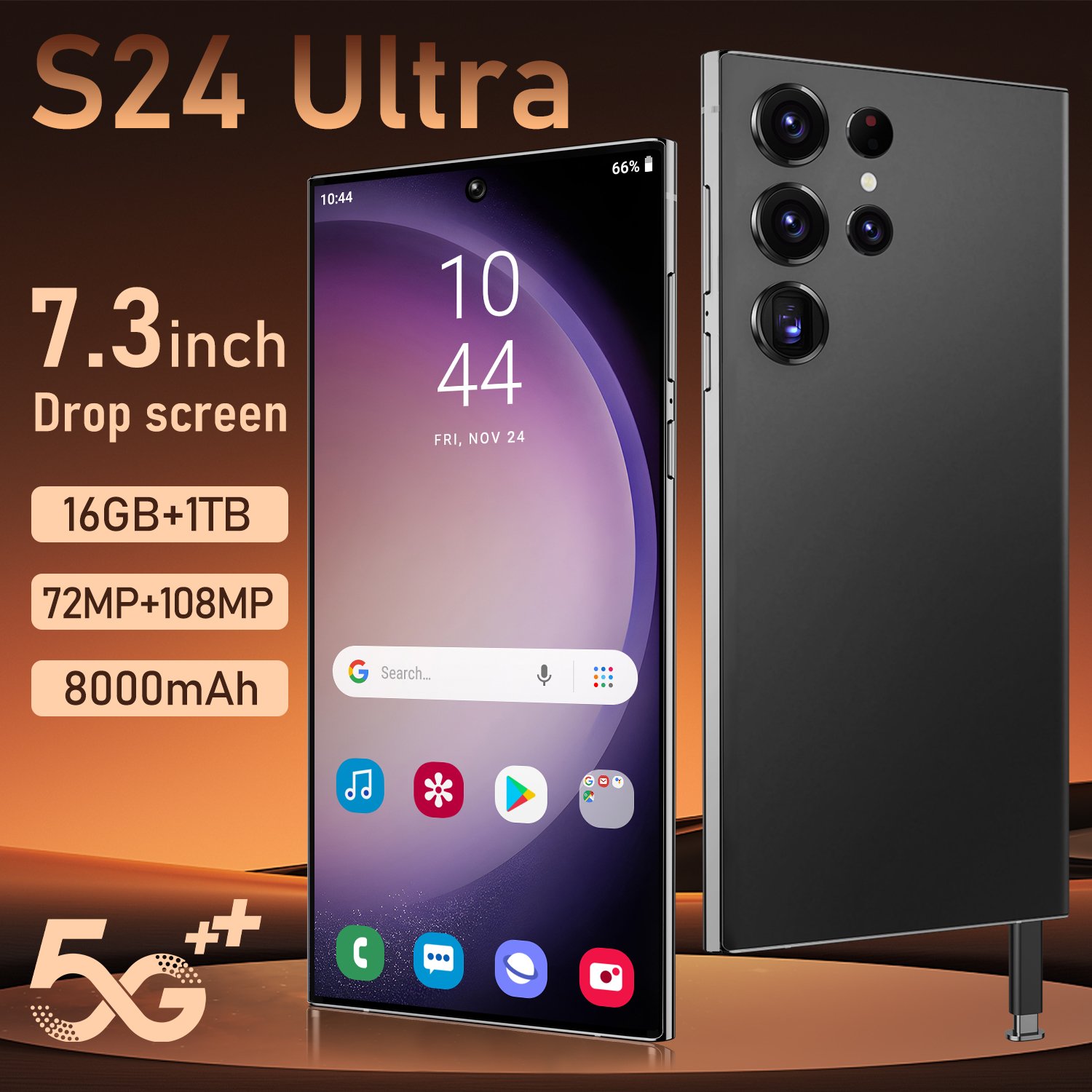 Fnban Original phones s24 ultra Smartphones For s24 ultra 16GB+1TB 5G Dual SIM Cellphone Mobile Phone s24 ultra 5g smartphone