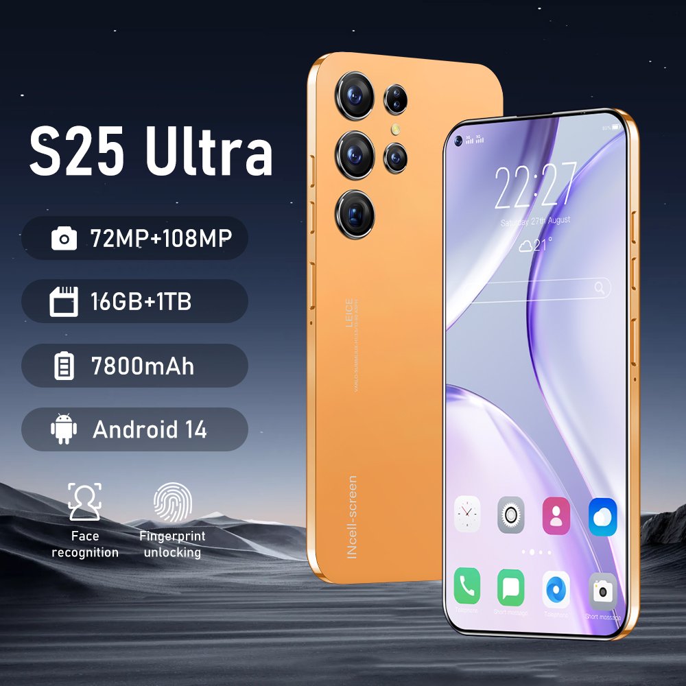 2024 s25 ultra phone Smartphone 16+1TB Mobile Phone Large Battery Gaming Phone 5G smartphone 3G&4G smartphone