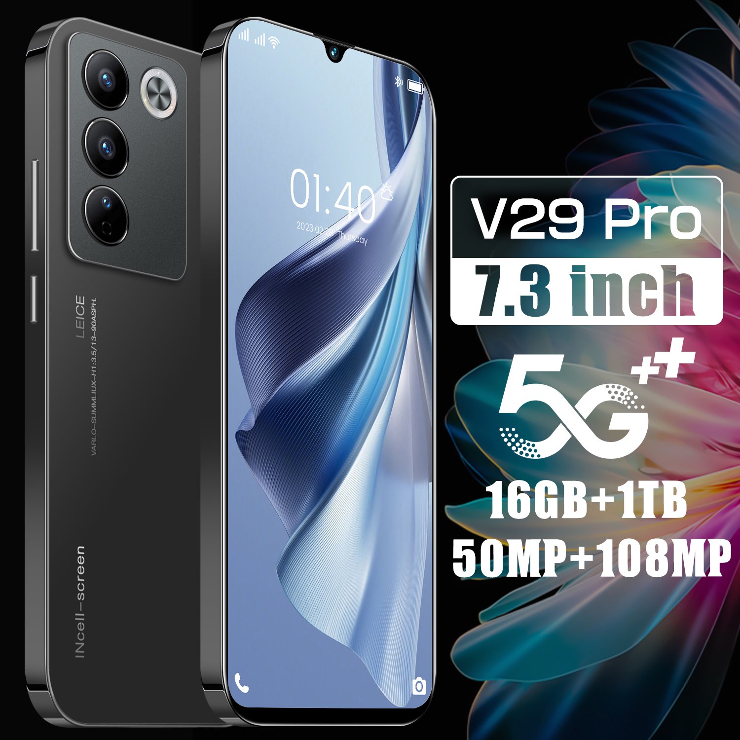 wholesale Android Cheap Land Line mobile phone phones Original V29 pro 5g Smartphone 16GB+1TB telephone