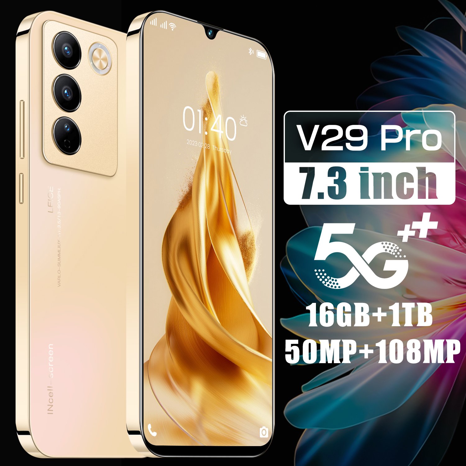 wholesale Android Cheap Land Line mobile phone phones Original V29 pro 5g Smartphone 16GB+1TB telephone