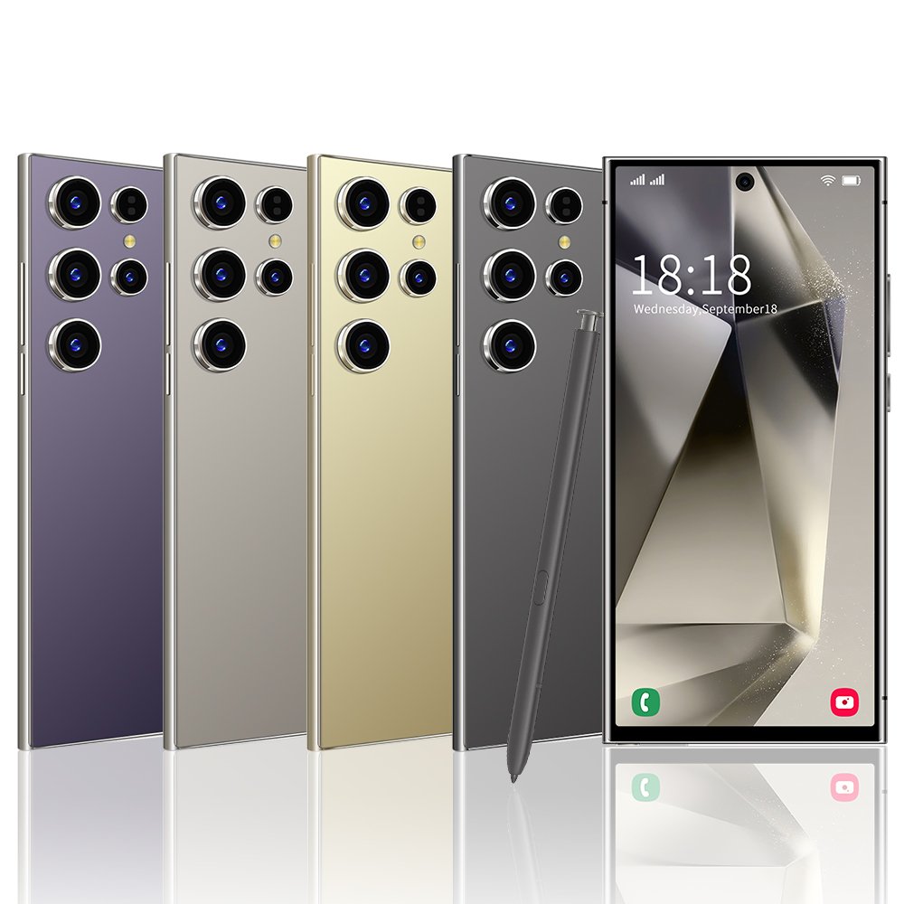 Hot Selling S24 ULTRA original 7.3 inch 16GB+1TB 72MP+108MP Big Screen cellphone Smartphone 5G gaming Mobile Cell Phone