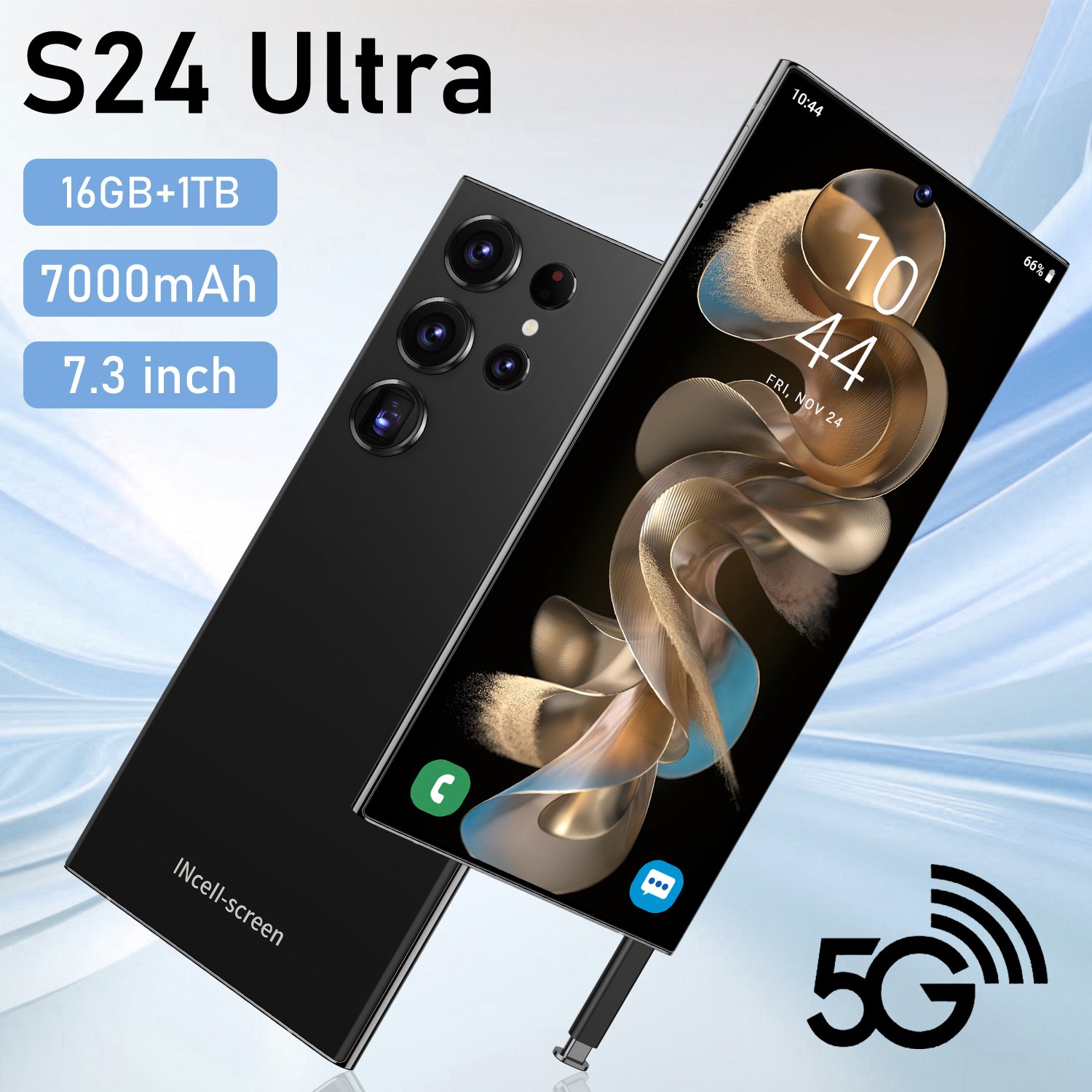 Original S24 ULTRA 16GB+1TB 7.3 Inch full Display Android 12 Mobile Phone S24 ULTRA Cell Phone Smartphone
