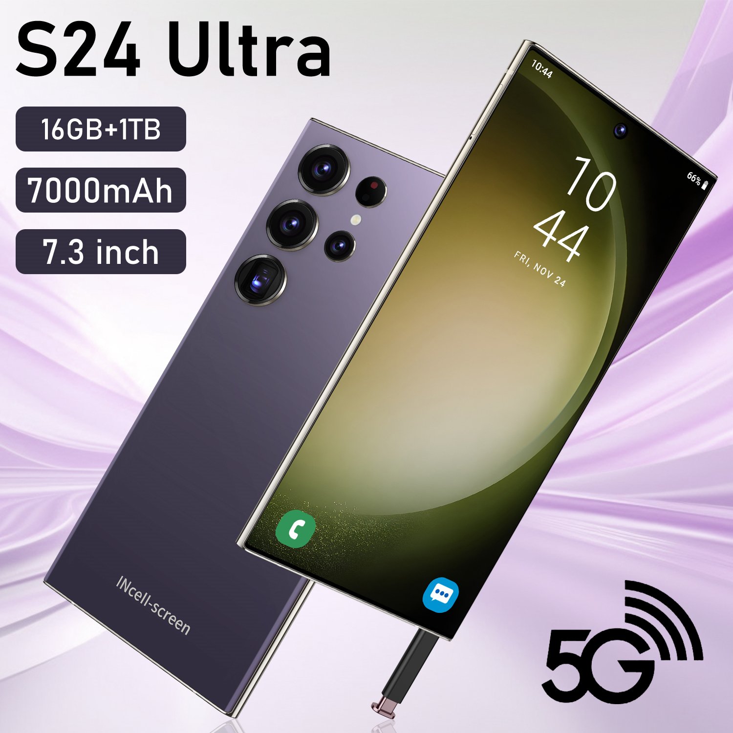 Original S24 ULTRA 16GB+1TB 7.3 Inch full Display Android 12 Mobile Phone S24 ULTRA Cell Phone Smartphone