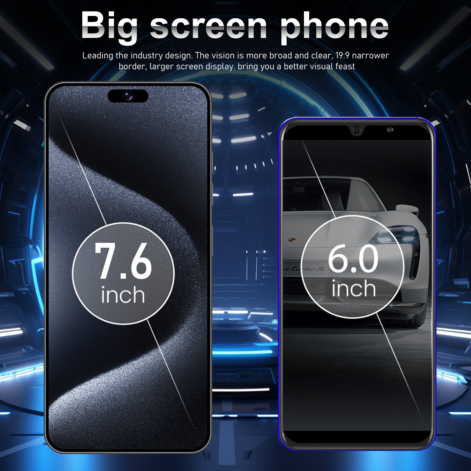 Original Mobile Phone 15 Pro Max 7.3 Inch Big Screen 16GB+1TB Face ID Unlocked Cellphones 72+108MP mobile phone 5G Smartphones