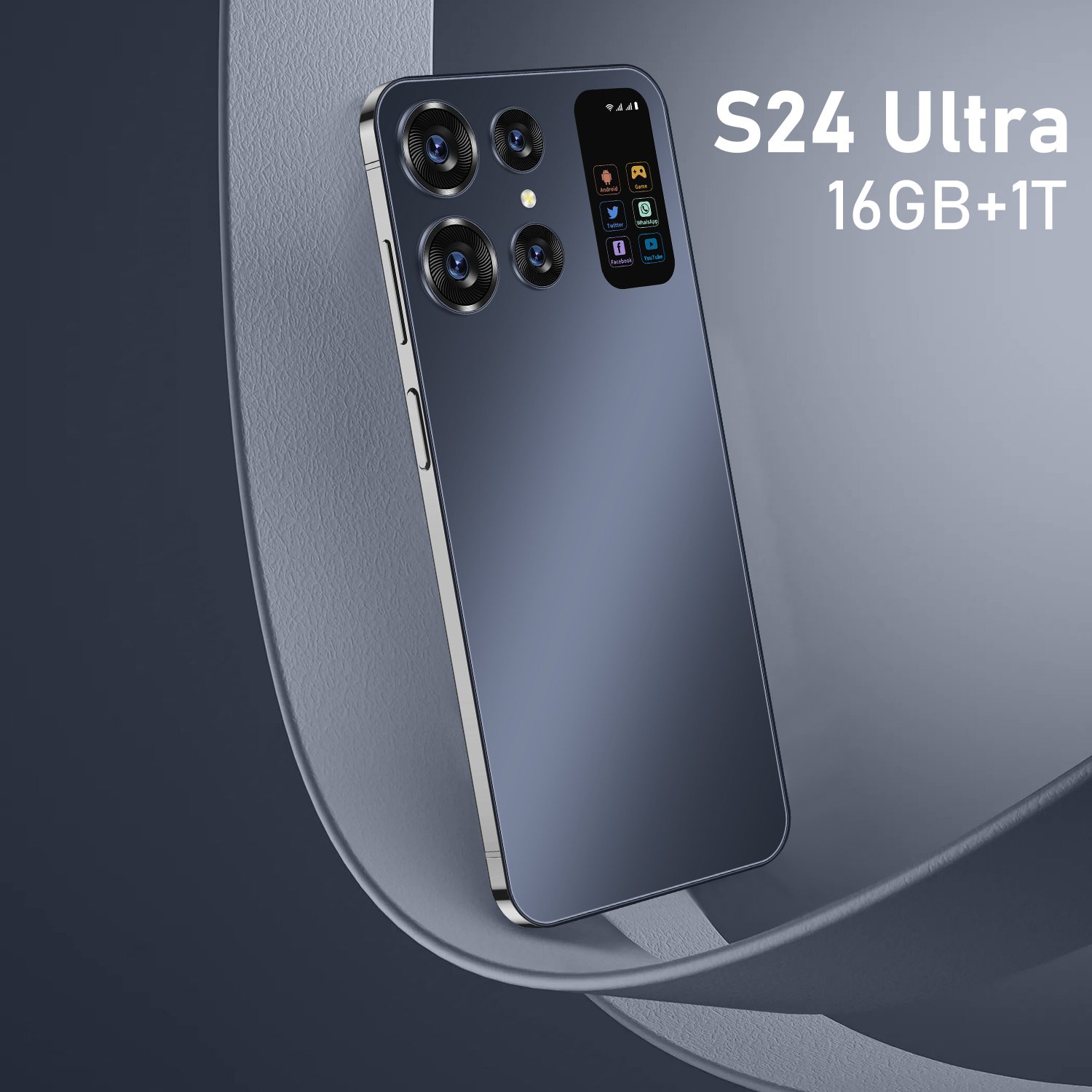 Original S24 Ultra 7.3inch Big Screen Smartphone 16GB+1TB Unlocked Clone Phone 5G Network with Dual Sim Android 13 Mobile phone