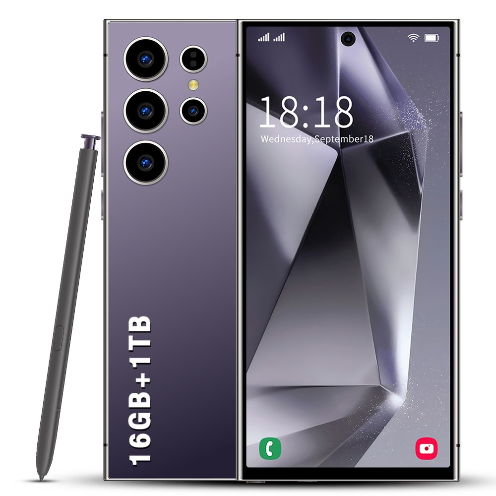 Gloabal Version phones S24 ultra 5G Smartphones 16GB+1TB 7.3inches HD screen Dual SIM Android 14 Cellphone Mobile Phone