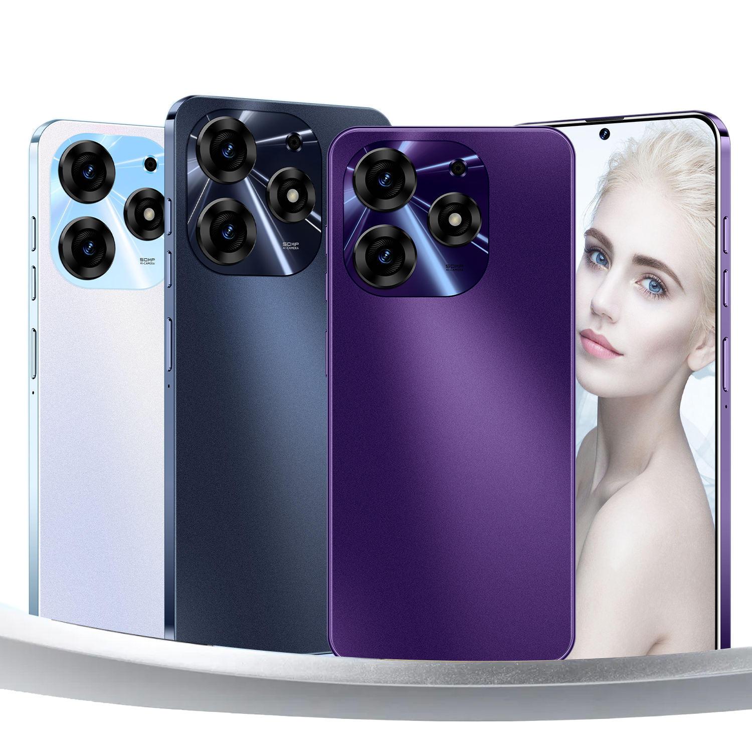 7.3Inch Spark 20 Pro 16g+1TB 5G Original cellphones 7800mah Mobile Phone Dual Sim Card Beauty tecno telephone