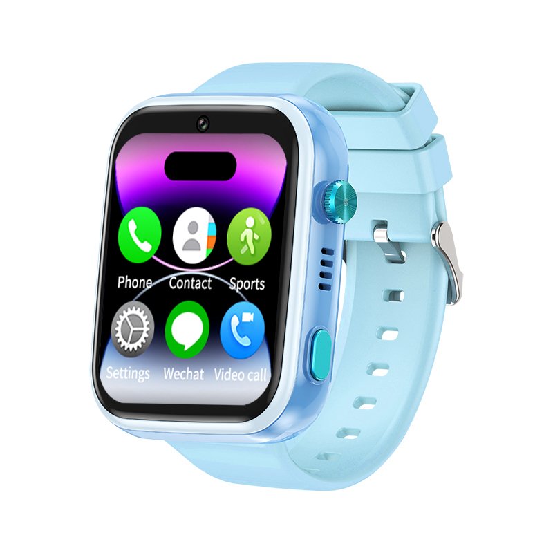 Newest Model 4G GPS Kids Smart Watch Transparent Case Calling Phone Waterproof SOS Calling Smart Watch With SIM Card