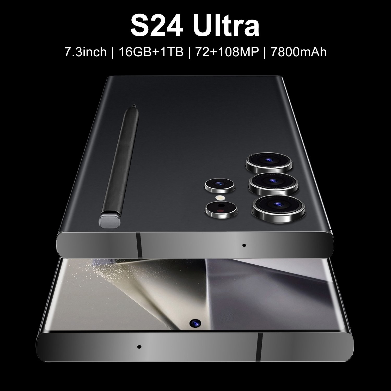 2024 New Original cellphone S24 Ultra 16GB+1TB 5G Smartphone 7.3inch Unlocked dual card Android 13.0 Mobilephones